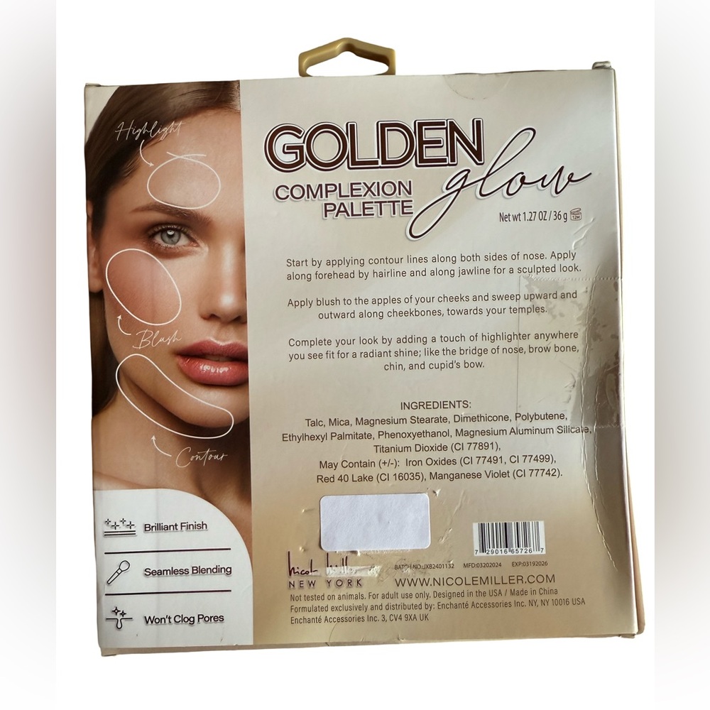 Nicole Miller NWT Eyeshadow & Complexion Glow Palettes & Purse Gift Set (P188) - Picture 8 of 9